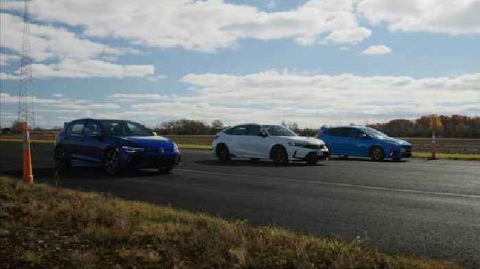 2023 Honda Civic Type R Races FK8 CTR, Ford Focus RS, and VW Golf R, Mixed Results Ensue