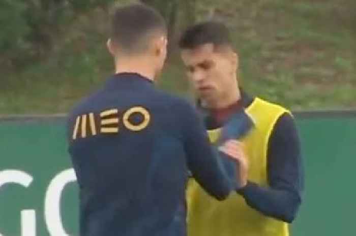 Cristiano Ronaldo 'done dirty' by Joao Cancelo during awkward Portugal training