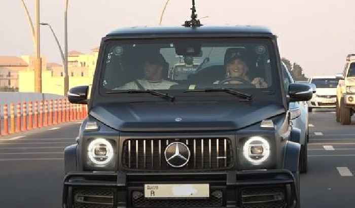 Lewis Hamilton Hangs With Supercar Blondie in a G-Wagen Ahead of Abu Dhabi Grand Prix