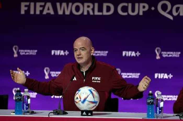 Gianni Infantino in bizarre World Cup speech as he compares his red hair to LGBTQ+ and migrant workers plight