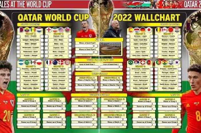 World Cup 2022 wallchart: Free printable PDF with every World Cup TV fixture