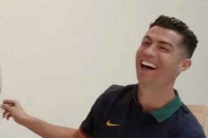 Cristiano Ronaldo left in stitches by his own portrait of Portugal team-mate