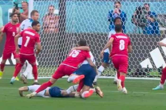 England fans slam 'fix' after being denied 'blatant double penalty' against Iran