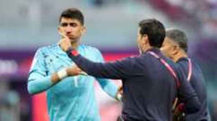 Iran keeper continuing after head clash 'a joke'