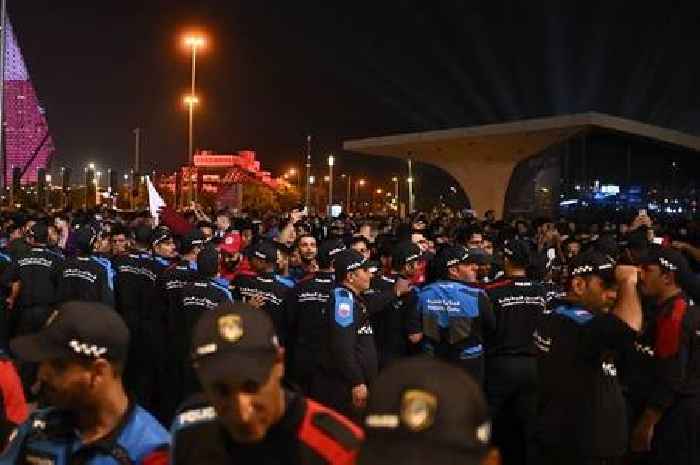 Qatar World Cup fan zone crowd chaos sees riot police called in