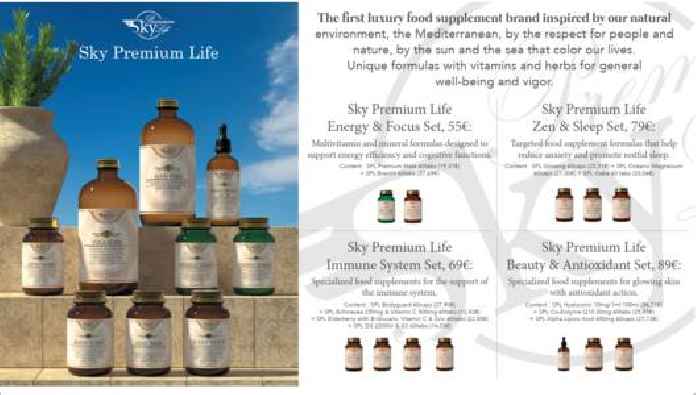 Cosmos Health to Sell its Sky Premium Life Luxury Food Supplement Brand  on Iberian Airlines' In-flight Magazine, Ronda.