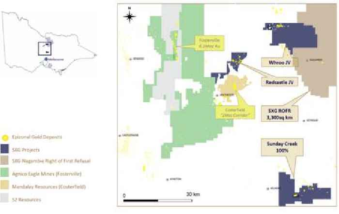 Mawson’s Subsidiary SXG Drills 305.8 m @ 2.4 AuEq (1.6 g/t Au, 0.5% Sb) at Sunday Creek, Victoria, Australia