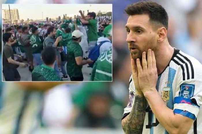Saudi Arabia fans mercilessly mock Lionel Messi with Ronaldo celebration outside stadium