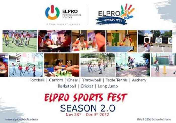 Elpro International School Announces 'Elpro Sports Fest 2.0'