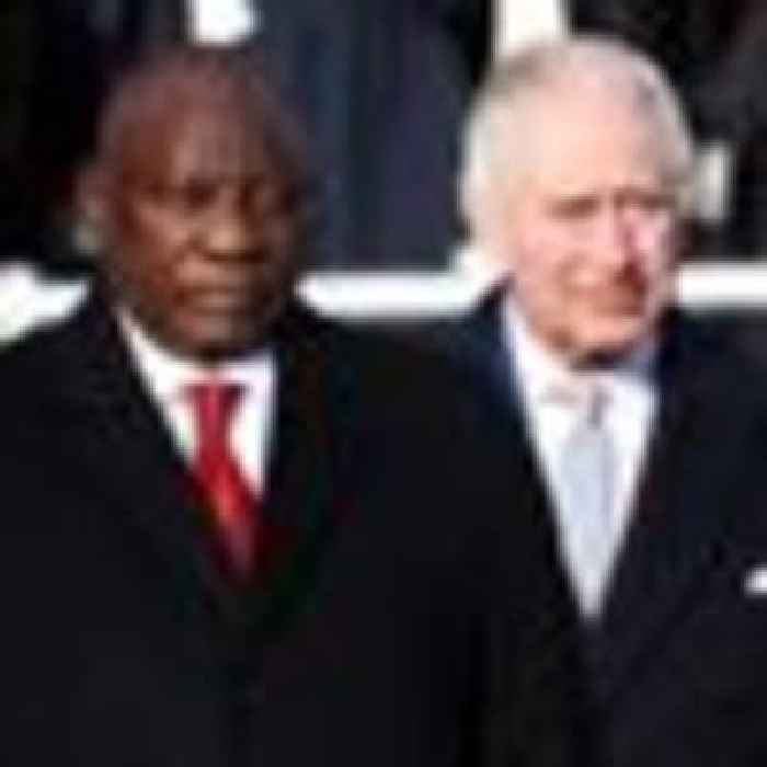 King Charles hosts South African President Cyril Ramaphosa in first state visit as monarch