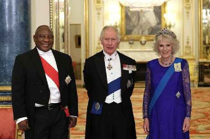 Kate and Camilla wear Queen's jewels in state banquet tribute