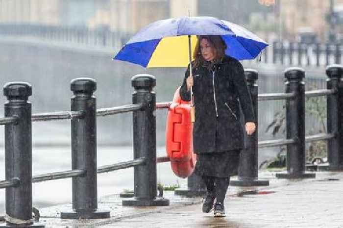Weather warning for Surrey as 9 hours of heavy rain and strong winds forecast across South East