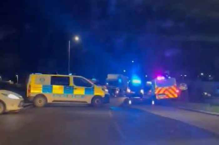Major incident involving lorry closes busy road in Kilmarnock tonight