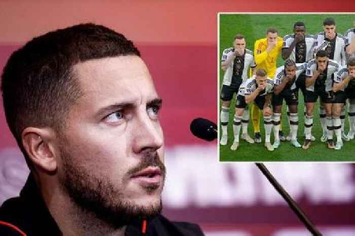 Eden Hazard slams Germany's pre-match gesture saying 'we're here to play football'