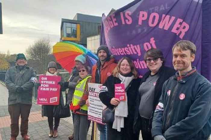 University of Lincoln staff 'living hand to mouth' as they strike over pay