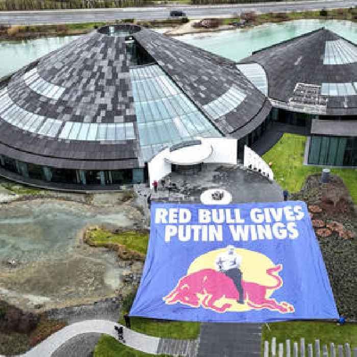  RED BULL HEADQUARTERS HIT BY UKRAINE PROTEST