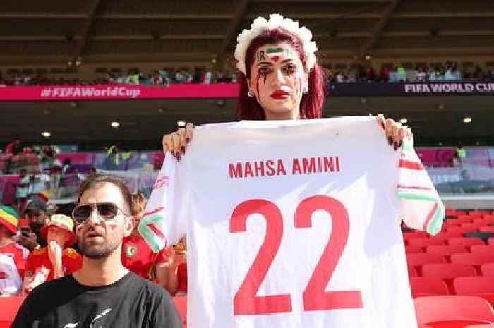 Iran fan has Mahsa Amini shirt confiscated during World Cup match vs Wales amid anthem booing