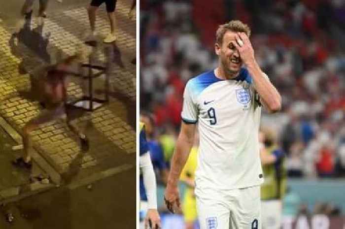 England and Wales fans throw chairs and punches in violent clashes outside Tenerife bars