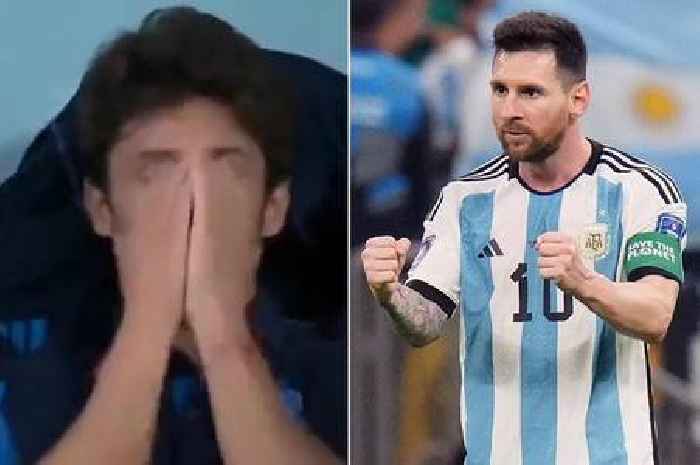 Argentina assistant manager Pablo Aimar reduced to tears by Lionel Messi's goal vs Mexico