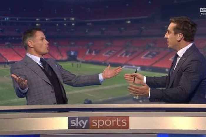 Jamie Carragher savages Gary Neville for Lionel Messi swipe before Argentina wonder goal