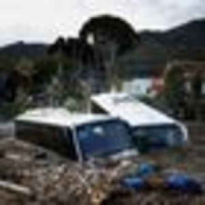 Children 'among missing' after Italian landslide - as images reveal extent of the devastation
