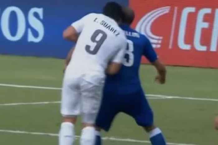 Luis Suarez claimed Chiellini 'bumped into me with his shoulder' after World Cup bite