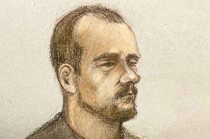 Court sketch of triple murder accused Jamie Barrow charged over Clifton fire