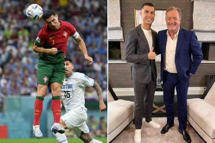 Ronaldo 'texted Piers Morgan' to say he'd scored - but ball technology says otherwise