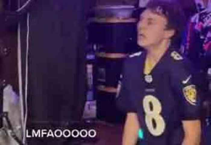 Ravens Fan Breaks Down after Team Loss, Destroys Keyboard and Smashes Pumpkin