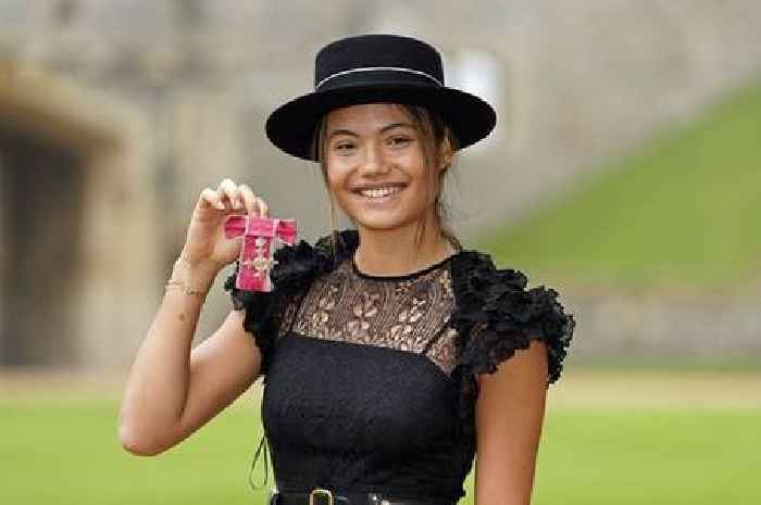 Tennis star Emma Raducanu of Bromley receives MBE from King Charles at Windsor Castle