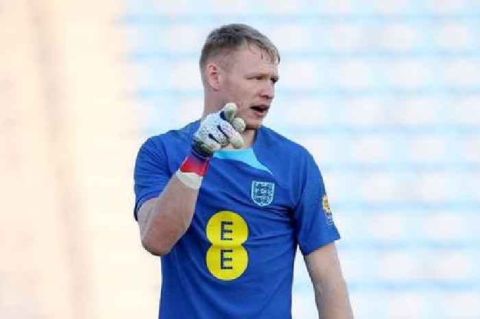 What Arsenal star Aaron Ramsdale did in England training that left Newcastle duo in shock