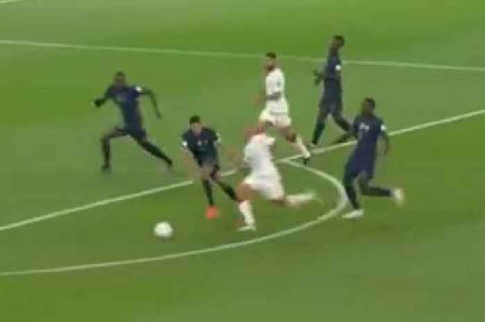 Raphael Varane suffers France 'stinker' as Man Utd defender turns like a ship for goal