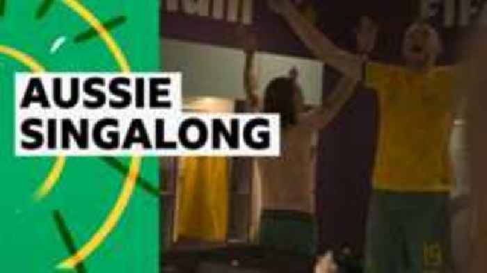 Australia sing 'Sweet Caroline' in dressing room celebration