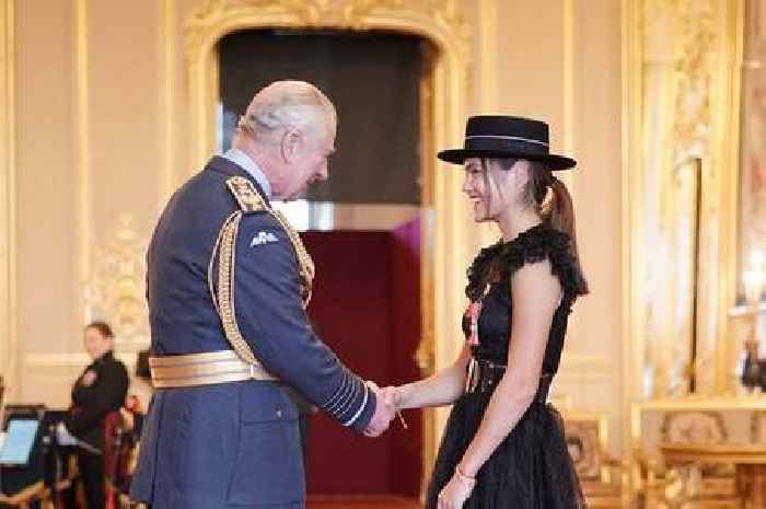 Emma Raducanu receives MBE from King Charles III at Windsor Castle
