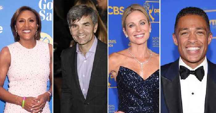 'GMA' Anchors Robin Roberts & George Stephanopoulos 'Furious' Over Amy Robach & T.J. Holmes' 'Messy' Extramarital Affair: Source