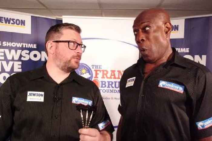 Frank Bruno and James Wade team up for darts challenge in aid of mental health charities