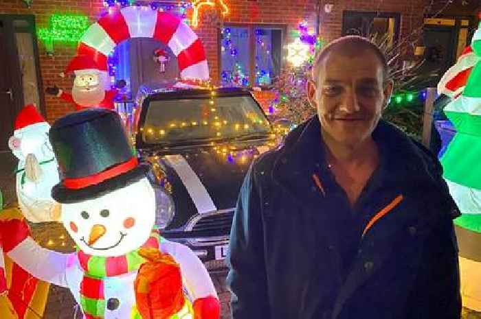 Derby dad unveils £2,000 Christmas lights display - and he wants to make it even bigger