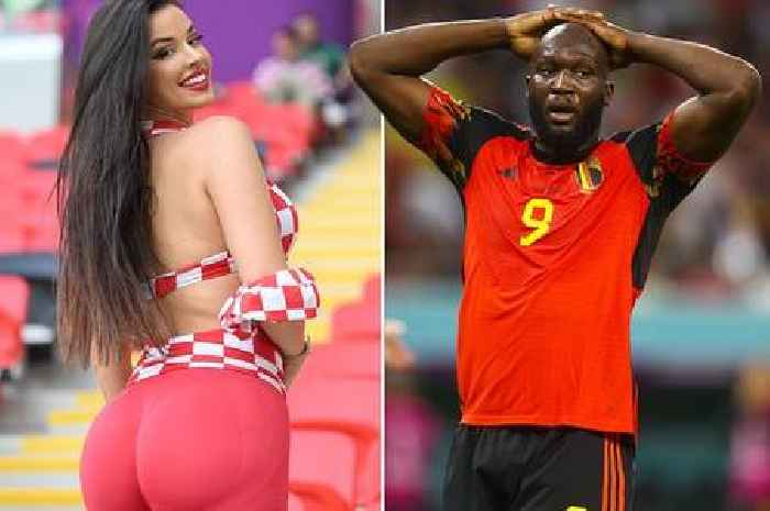 Ex-Miss Croatia wears plunging bra as she trolls Lukaku over Belgium's World Cup exit