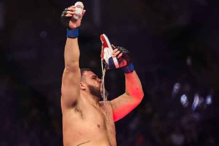 Fan-favourite UFC star celebrates wins by downing beers from fan's shoe