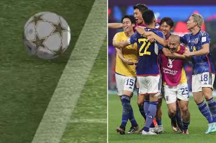 Photo proves Japan World Cup goal legal despite fury over ball 'going out of play'