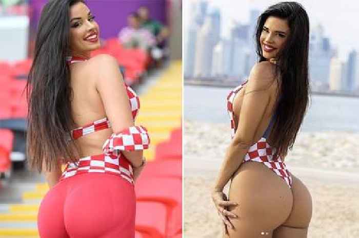 Ex-Miss Croatia who continues to wear 'disrespectful' outfits shows off rear in Qatar