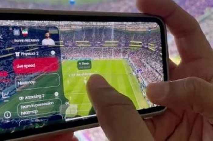 Fan watches World Cup through futuristic VR tech - despite being in the ground