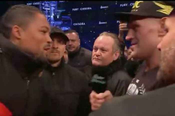 Joe Joyce interrupts Usyk's face-off as Fury calls for 'Royal Rumble' between trio