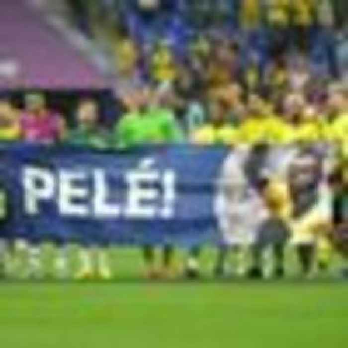Brazil stars unfurl banner tribute to legend Pele after World Cup win over South Korea
