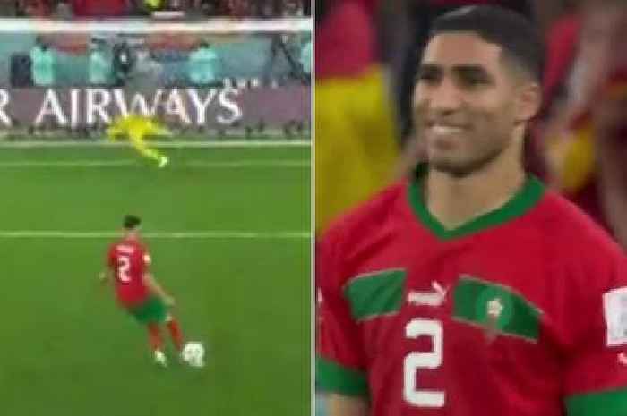 Fans cannot believe Achraf Hakimi knocked Spain out with 'a Penguin and a Panenka'