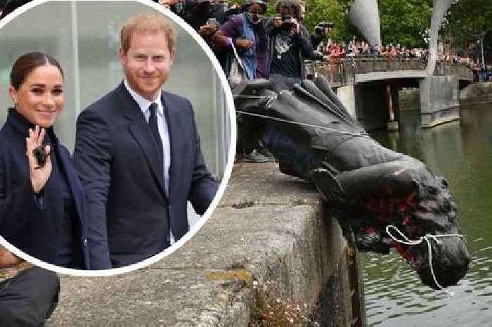 Harry and Meghan Netflix documentary shows clip of Colston statue plunging into Bristol Harbour