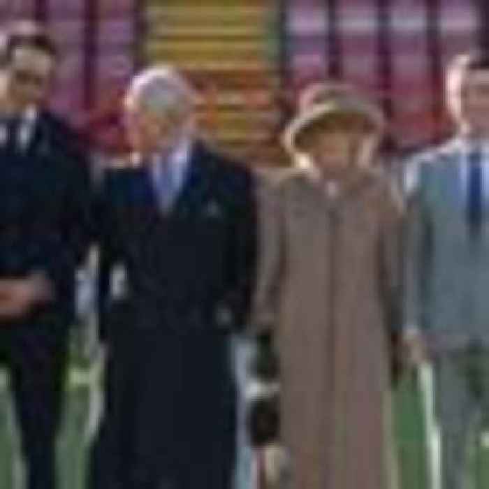King and Queen Consort meet Hollywood royalty for Wrexham AFC tour
