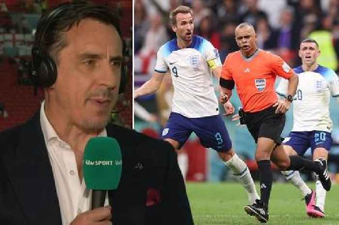 Gary Neville slams 'joke of a referee' despite England getting two penalties