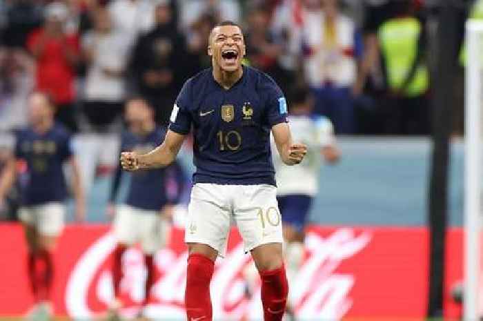 Kylian Mbappe seen laughing after Harry Kane's penalty miss in England v France