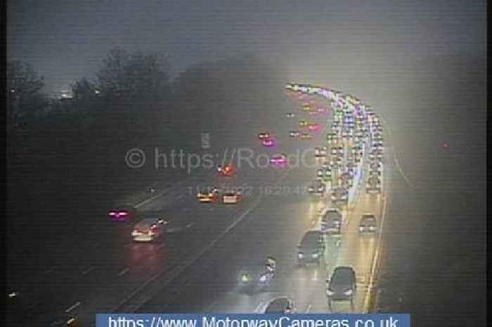 M3 traffic live as two lanes closed following crash